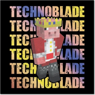 technoblade never dies minecraft legend Posters and Art